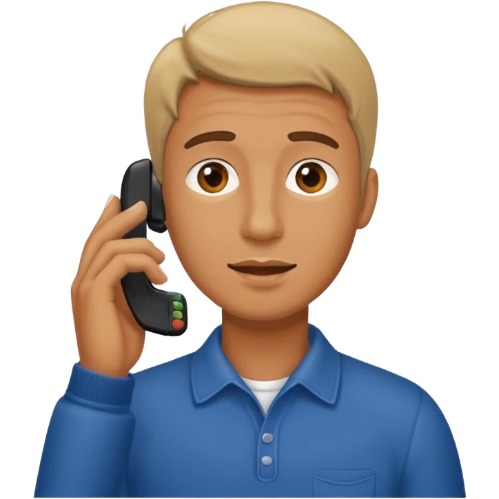 HOMBRE LLAMANDO A SU AMIGO emoji