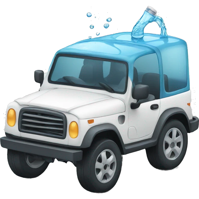 Car drink water emoji