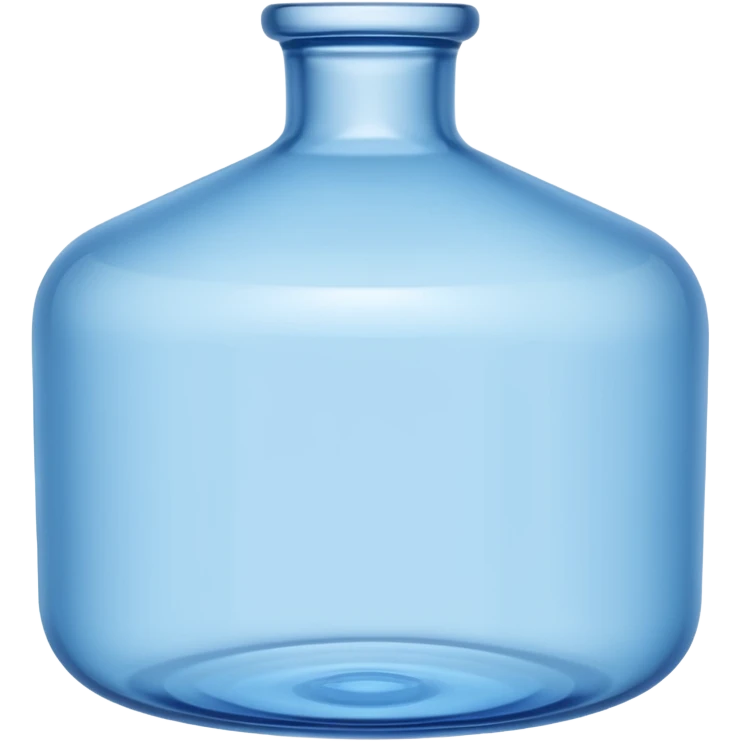 Glass Bottle Vase blue emoji