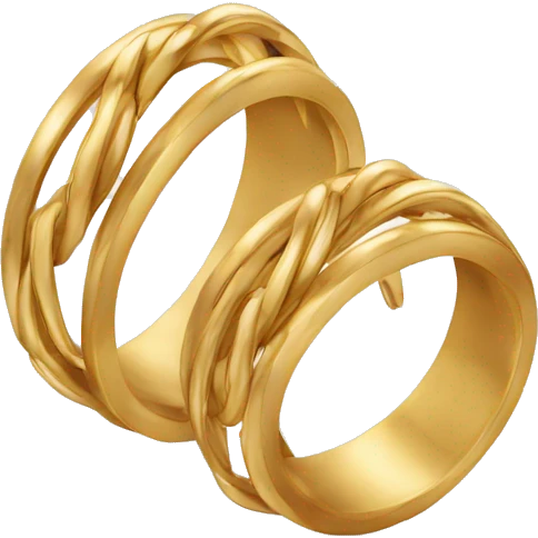 Wedding rings interlocked emoji