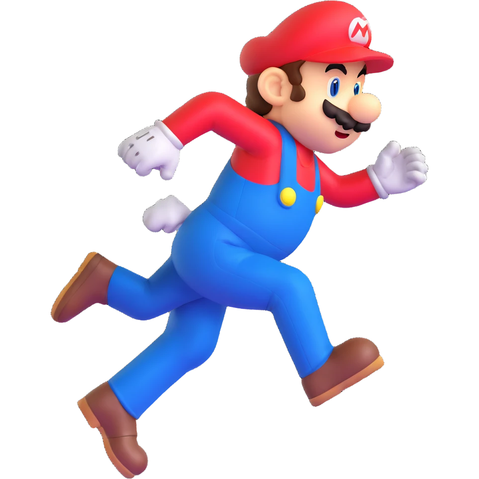 Mario running emoji
