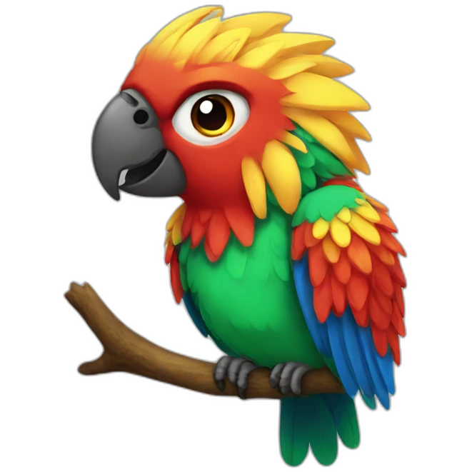 Fantasy parrot emoji