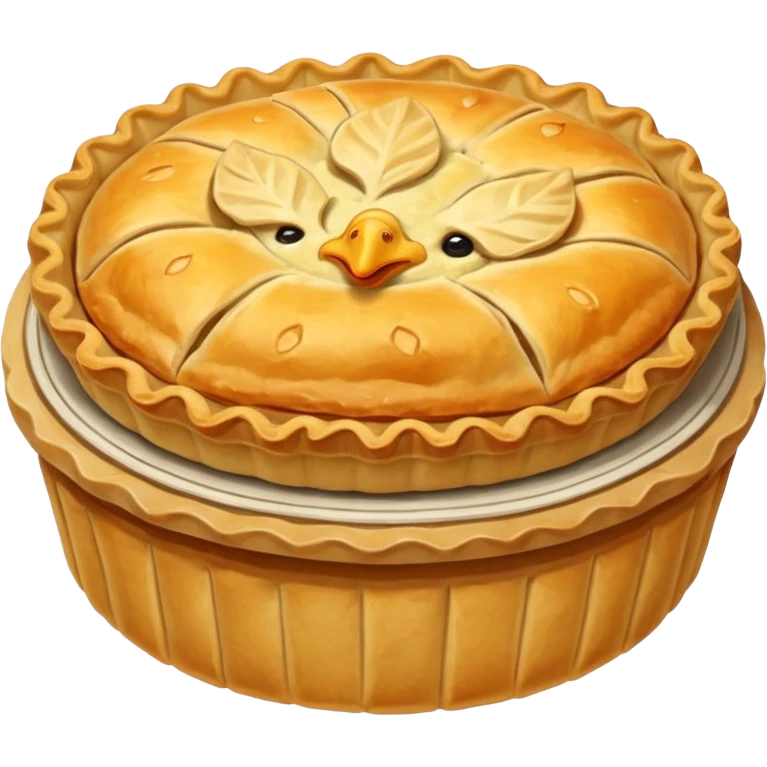 chicken pie emoji