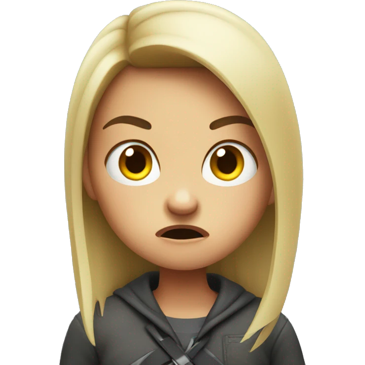 angry girl emoji