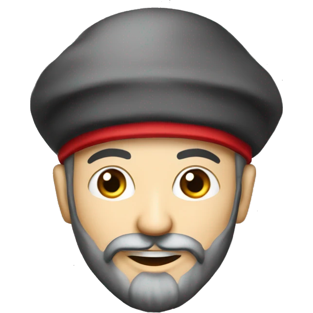 cheeky ayatollah with a beard in red "Make great" cap emoji