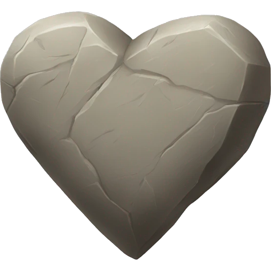 Stone Heart emoji