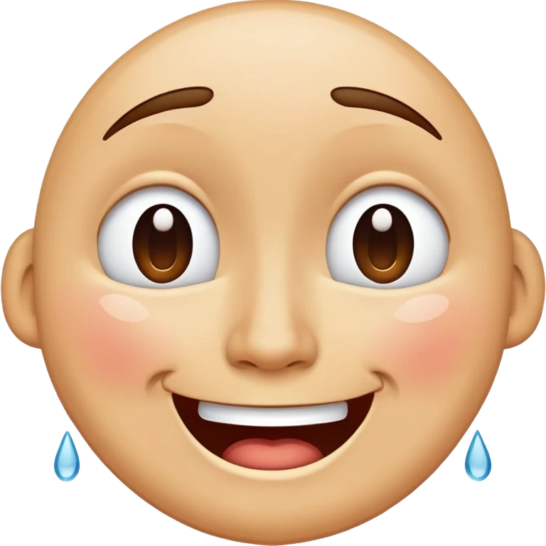 face with tears of joy, happy crying face emoji