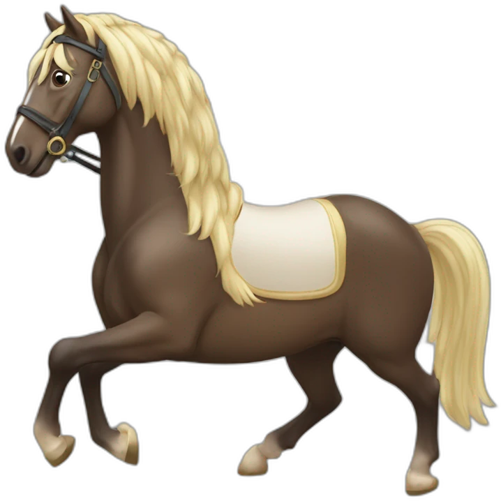 Cheval cabré emoji