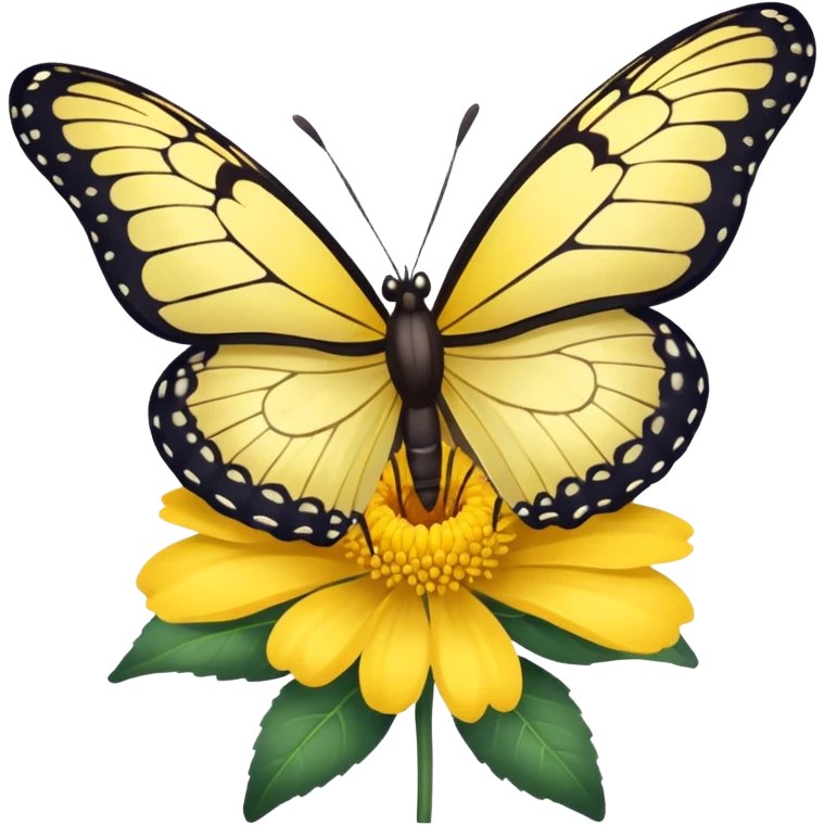 butterfly on flower emoji
