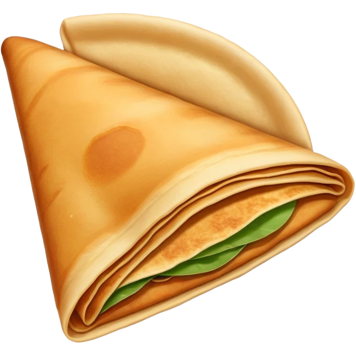 crispy dosa South Indian pancake emoji