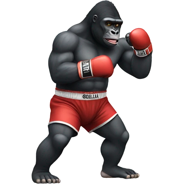 Gorilla boxing emoji
