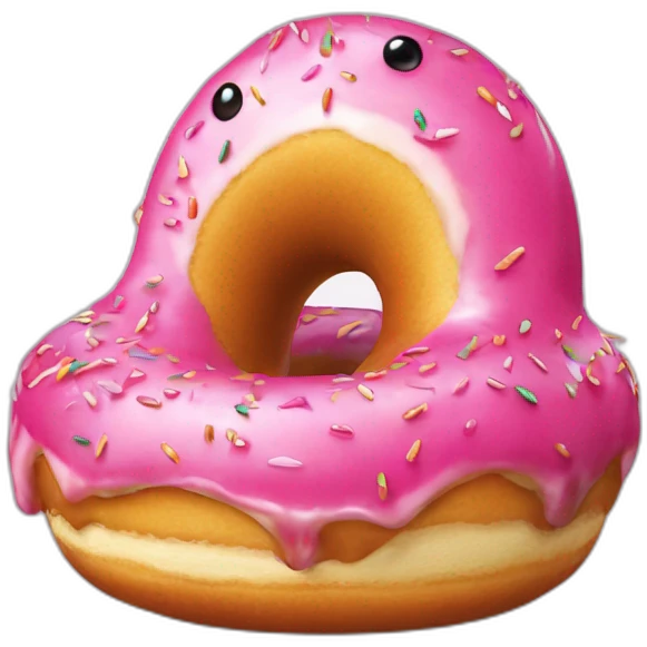 Requin mange donut emoji