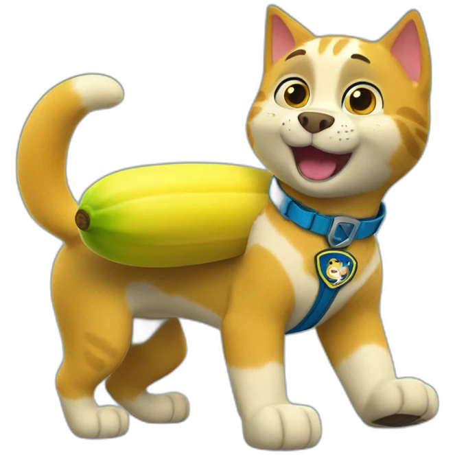 paw patrol banana cat emoji