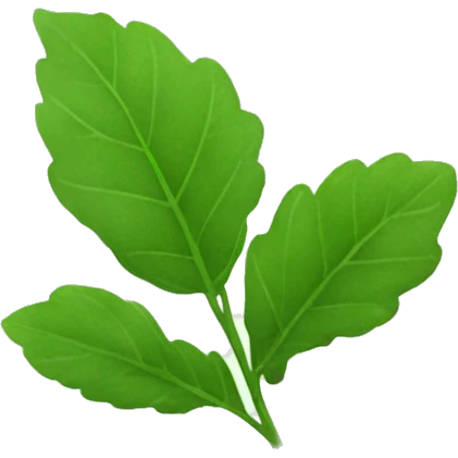 hoja de menta emoji