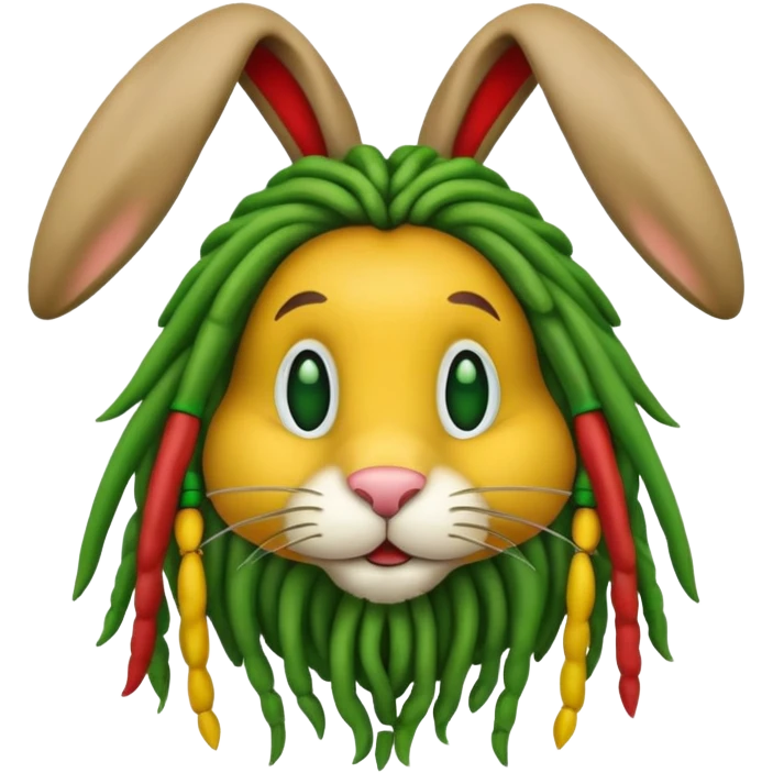 rasta easter bunny emoji