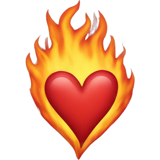 burning heart emoji