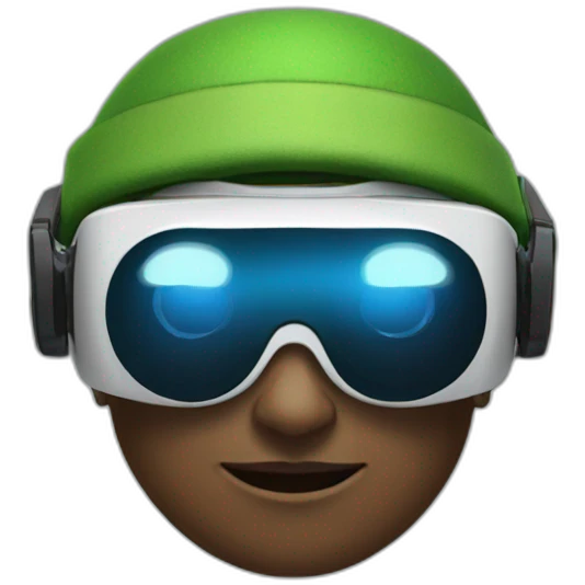 elf wearing vr headset emoji