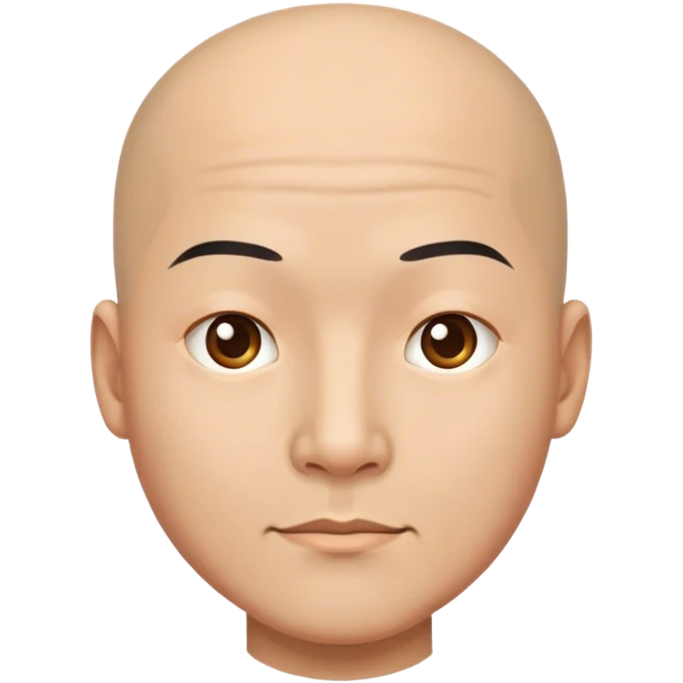 Chinese bald man emoji