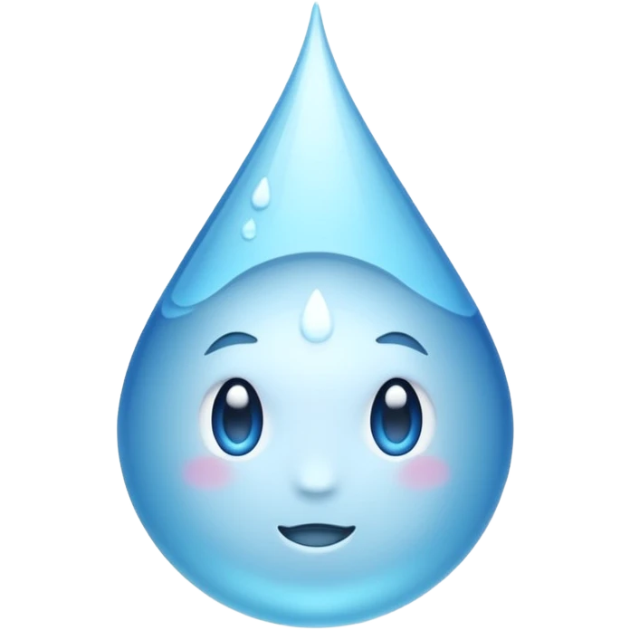 The water is not coming out the green part emoji