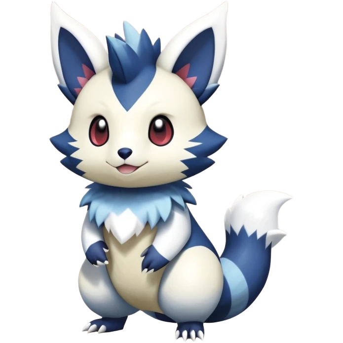 Shiny Furret-Oshawott-Meowstic-Zangoose-Hybrid (Full body) emoji