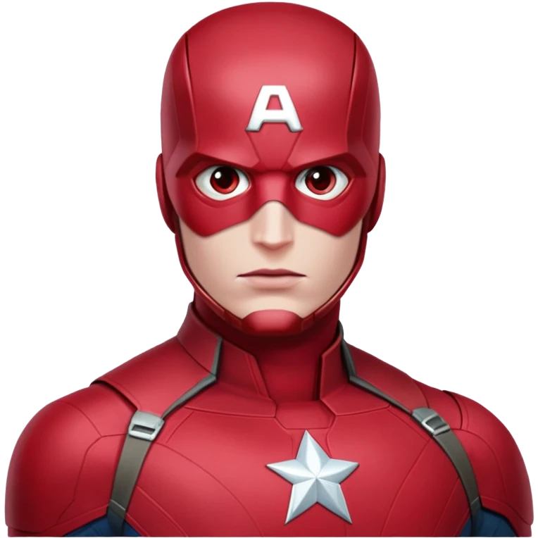vision marvel body with red face from captain america: civil war emoji