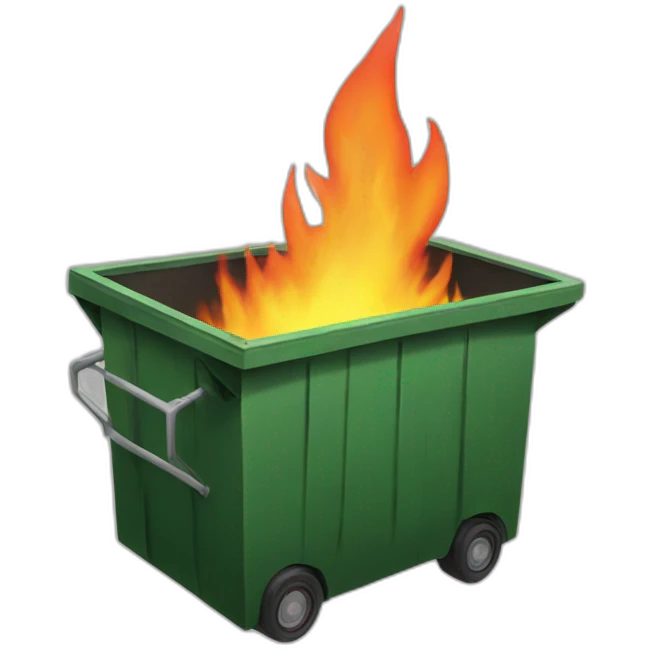 dumpster fire emoji