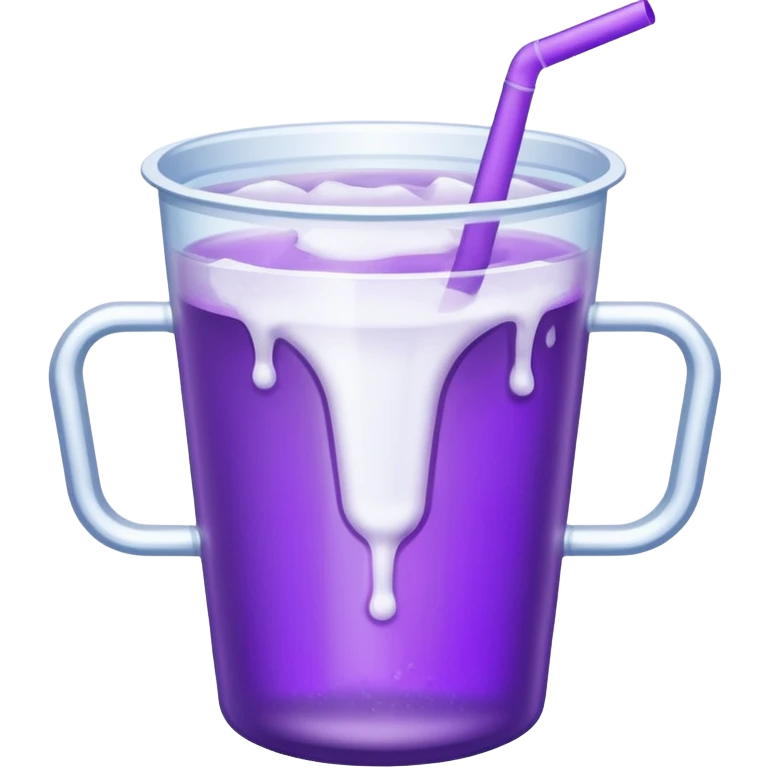 white double cup with purple drink inside  emoji