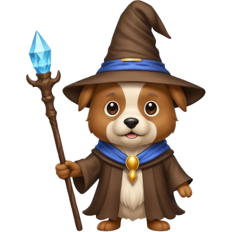 Dog wizard emoji