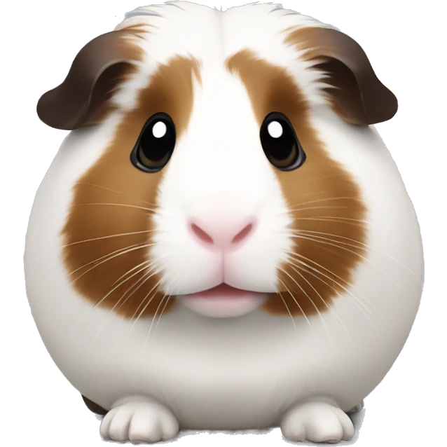 Guineapig white and dark brown emoji