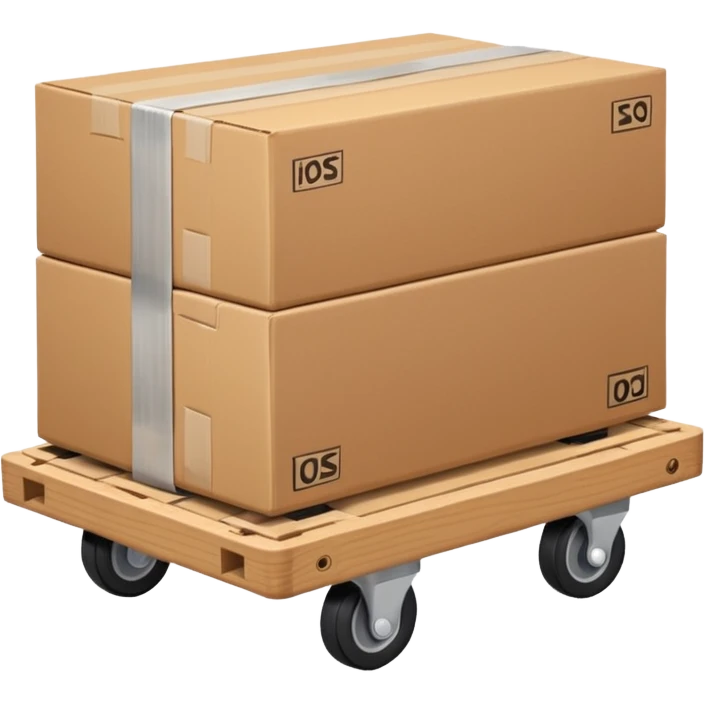 Furniture Dolly – with a sofa or boxes stacked on it emoji