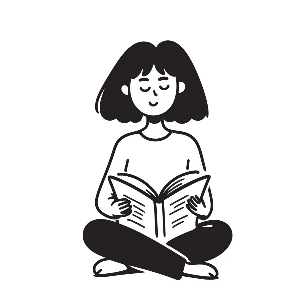 girl reading emoji