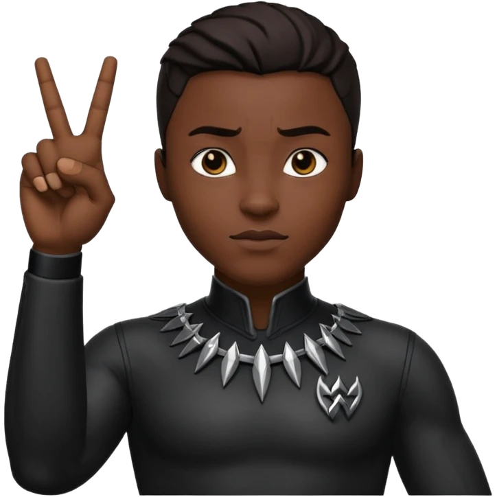 Wakanda forever hand sign 🙅 emoji