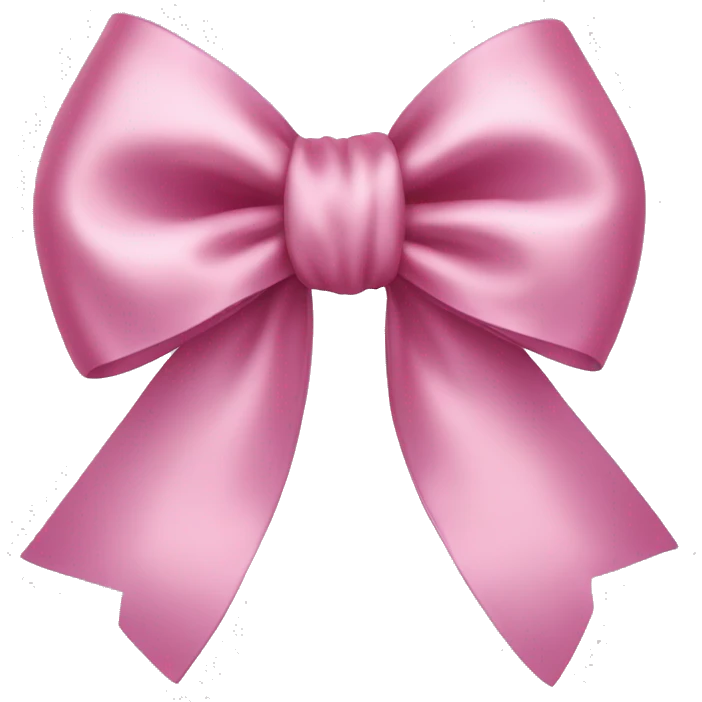 Pink satin bow  emoji