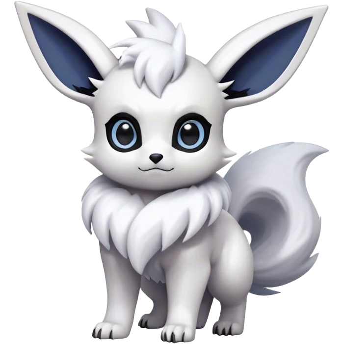 Epic Shiny Cool Cute Kawaii Eevee-Absol-Pokemon Full Body emoji