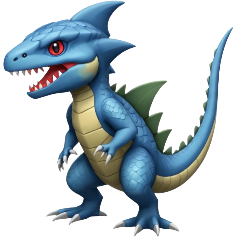 Haxorus-Axew-Fraxure-hybrid (full body) emoji