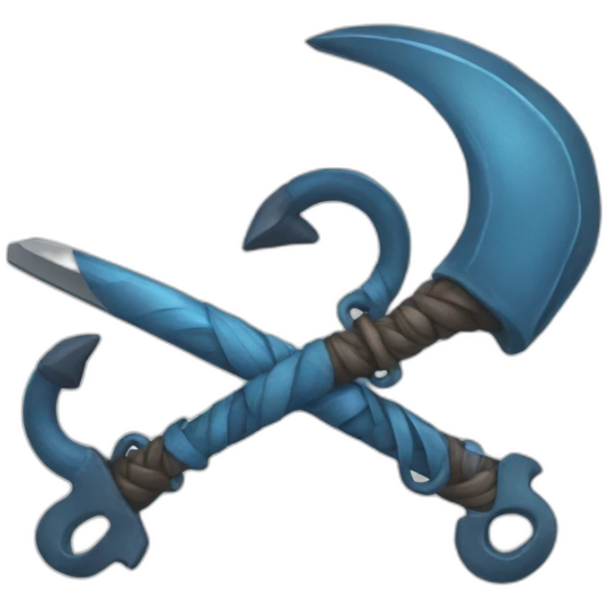 Blauer Haken emoji