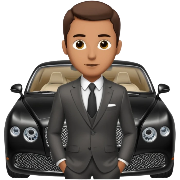 Abid abedi as Principalwith his Bentleyo emoji