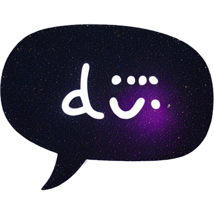 speech bubble with sparkles emoji