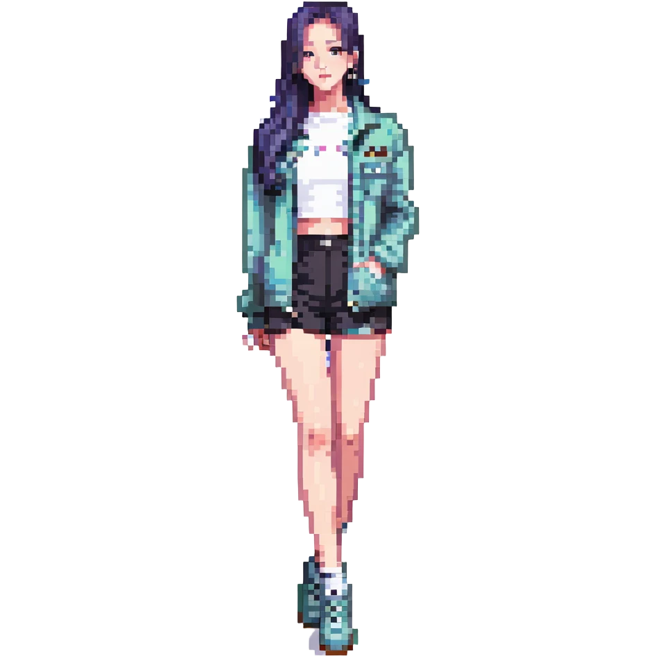 Jisoo from Blackpink, full body, stylish pose emoji