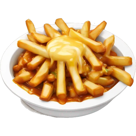 poutine qui mange de la poutine emoji