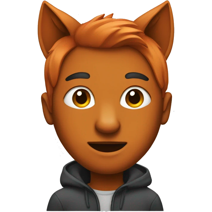 a person with a fox head emoji
