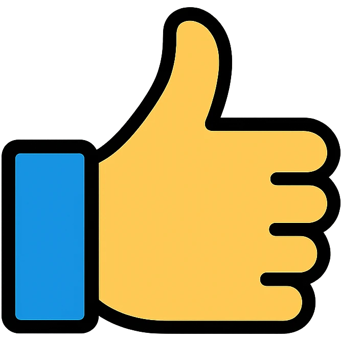 thumbs up like button emoji