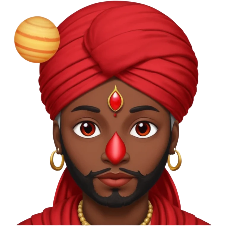Pero solo con el planeta Saturno 🪐, un moro con turbante 👳🏾‍♂️ y la cara del diablo roja esta 👹 emoji