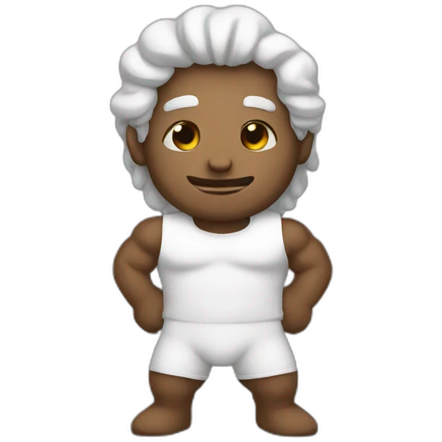 strong man white emoji