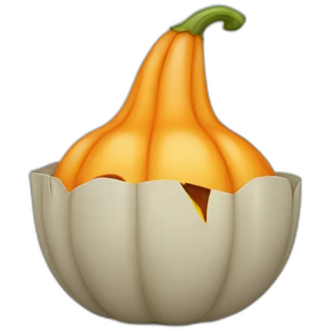 citrouille qui pleure emoji