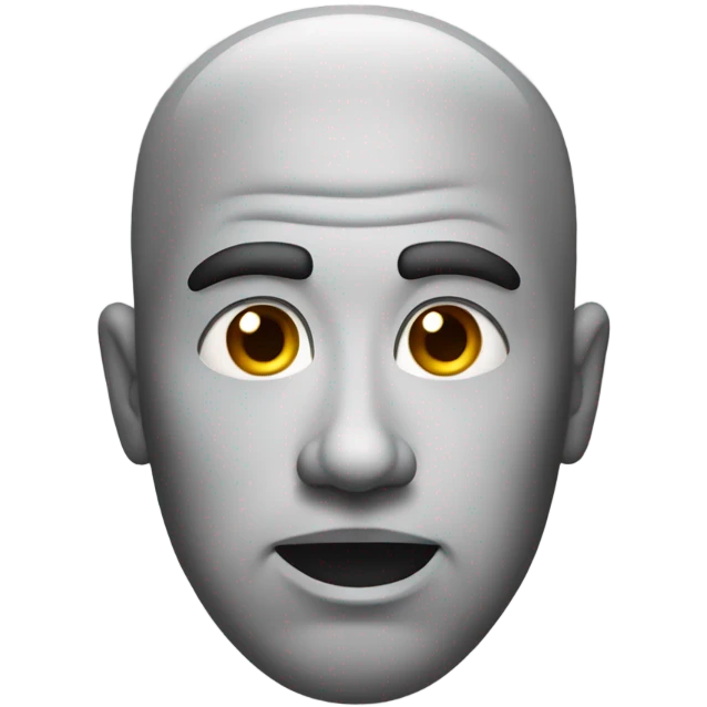 Serious face emoji