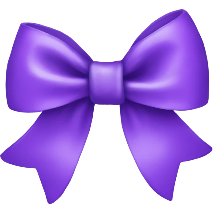 Purple bow emoji