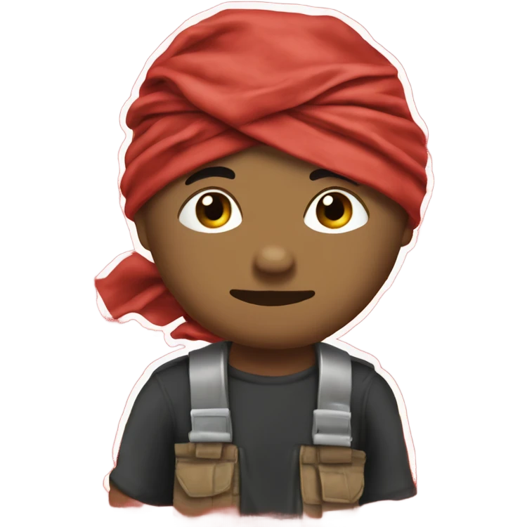 Red bandanna ￼ emoji
