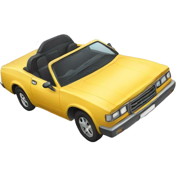 Upside down car emoji