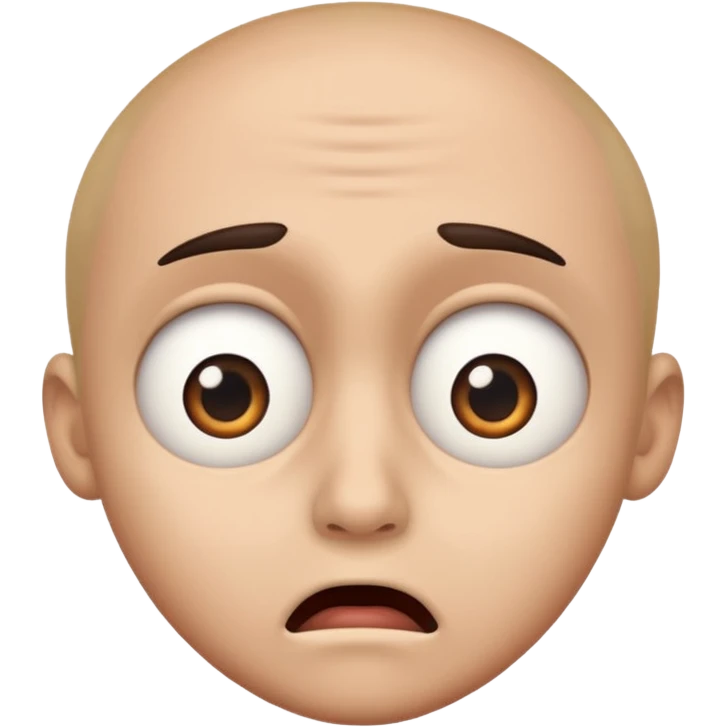 Scared face looking to the side 😟😀 emoji